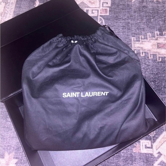 YSL LouLou Medium Shoulder Bag - cream with silver hardware - Picture 2 of 8